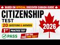Canadian Citizenship Practice Test 2026 | TEST-01 from Discover Canada Practice Test