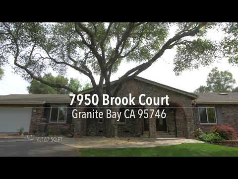 7950 Brook Ct, Granite Bay, CA home video tour