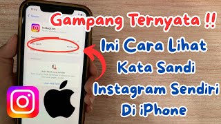 Cara Melihat Sandi Instagram Sendiri Di iPhone