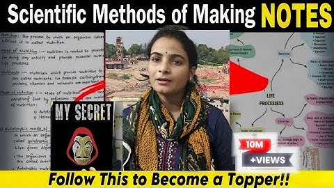 Scientific Method of Making Notes🔥| How to Make Notes?| Best Short notes ✅|