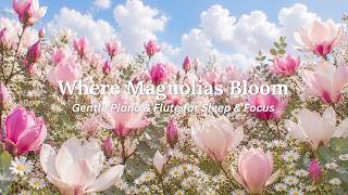 Where Magnolias Bloom 🤍 gentle waltz piano & flute · calm music for sleep & focus | Elim Piano BGM