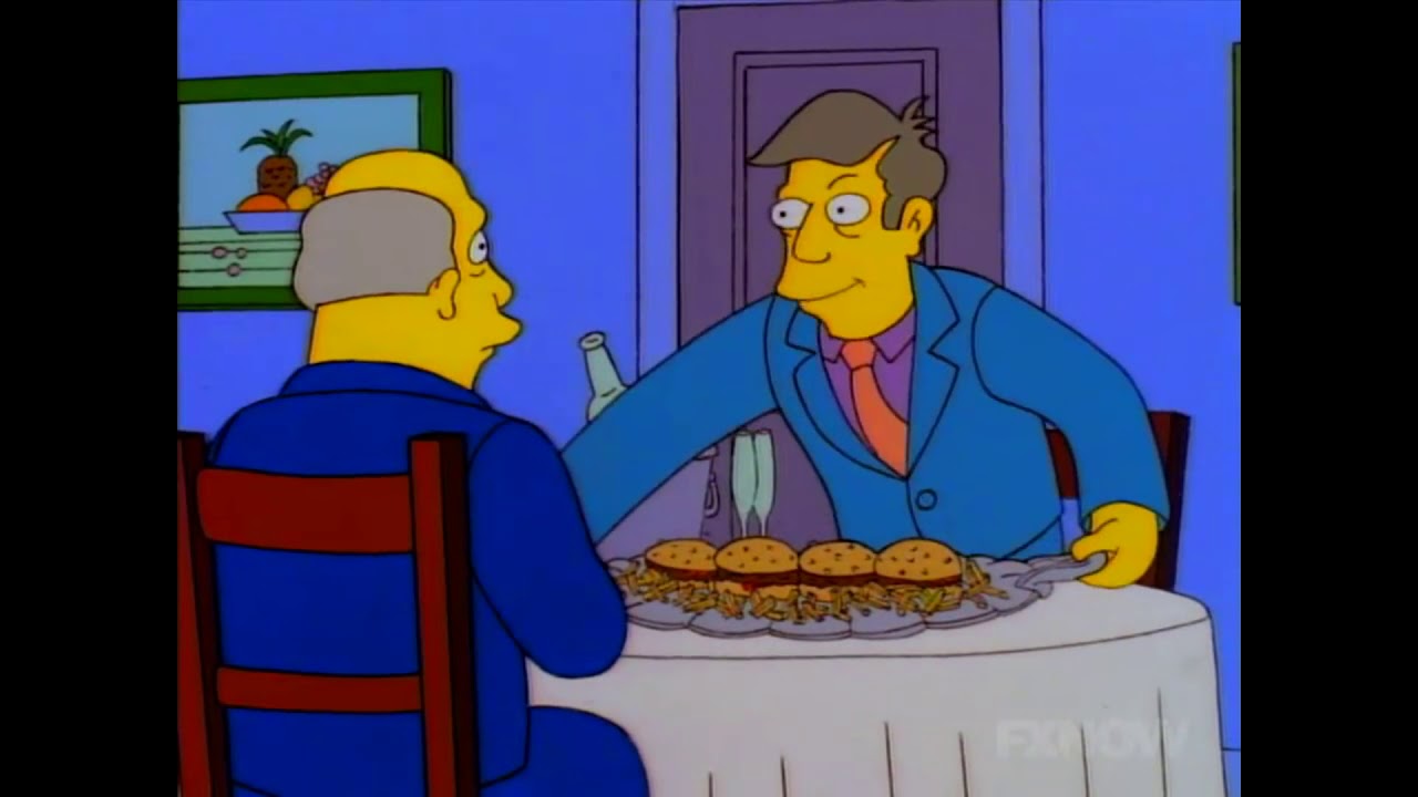 Steamed Hams except every word in dialogue is replaced by Tim Allen's