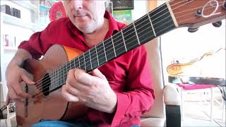 Stage 3 (140 BPM) Play-Through of String-Crossing Exercise from Picado Lesson 5 - Flamenco Guitar