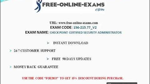 156 215 77 V2 Check Point Certified Security Administrator