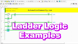 Ladder Logic Examples  PLC Programming Example for Practice