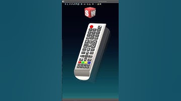 3D CAD TV Remote – SolidWorks Rendering