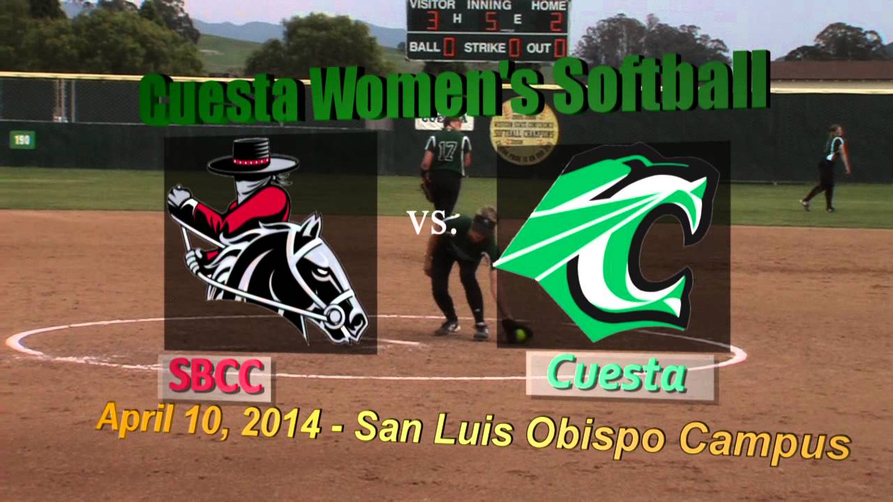 Cuesta Softball vs Santa Barbara City College YouTube