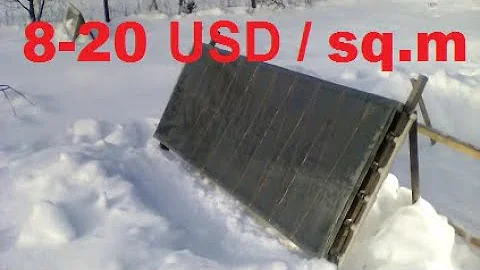 The cheapest flat plate solar collector
