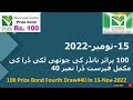 100 Prize Bond Complete Result Today | 15 Nov 2022 | Rawalpindi City | Prize bond draw today