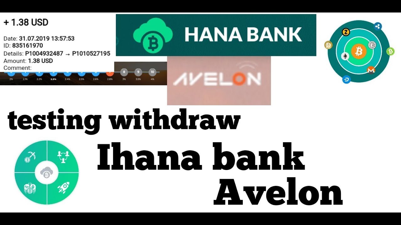 WITHDRAW IHANA BANK || AVELON || MINING MULTY COIN TERBARU IHANNA - YouTube