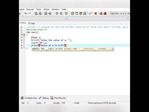 #3 Write C program to read decimal input and print 2 decimal output # ...