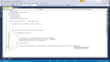 eXplore How To Use FileUpload Control in Visual Studio 2017 -[In English + SubTitles]