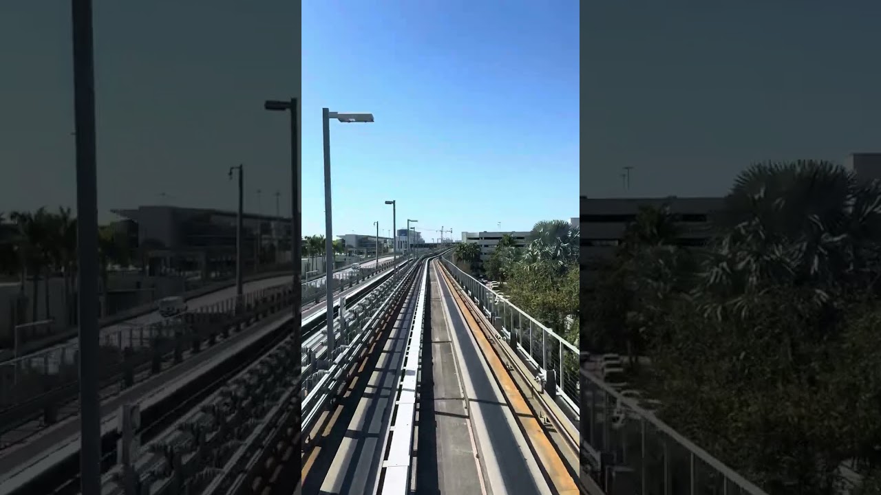 Riding the Miami Mover(Train) from Miami’s Car Rental Center to Miami International Airport