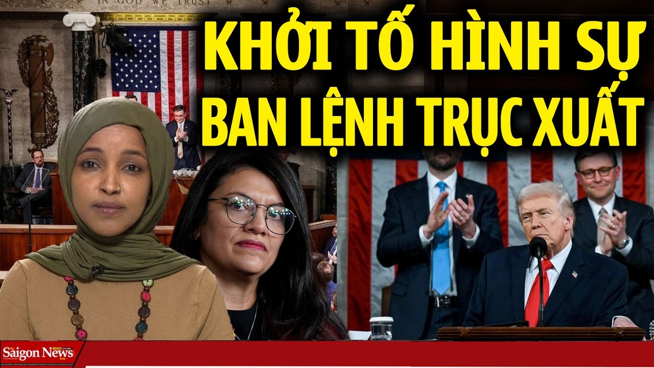 KHỞI TỐ HÌNH SỰ 2 DÂN BIỂU QUẤY RỐI VÀ XEM THƯỜNG TT DONALD TRUMP TRONG BÀI THÔNG ĐIỆP LIÊN BANG