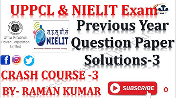 NIC/NIELIT SCIENTIST-B EXAM PREVIOUS YEAR PAPER DETAILED SOLUTION ||TECH-3!!