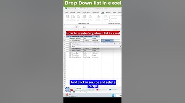 How to Create Drop Down List in Excel | Easy Step by Step  #excel #computereducation #spreadsheets