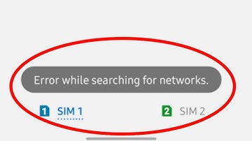 Fix Error while searching for network Problem | Error while searching for network in android & tab