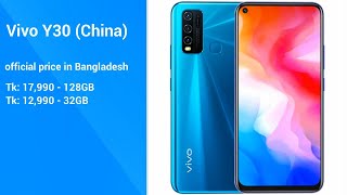 Latest Vivo Y30 China Price In Bangladesh And Specifications