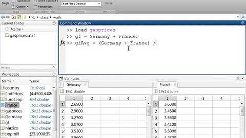 Performing Array Operations on Vectors, Demonstration