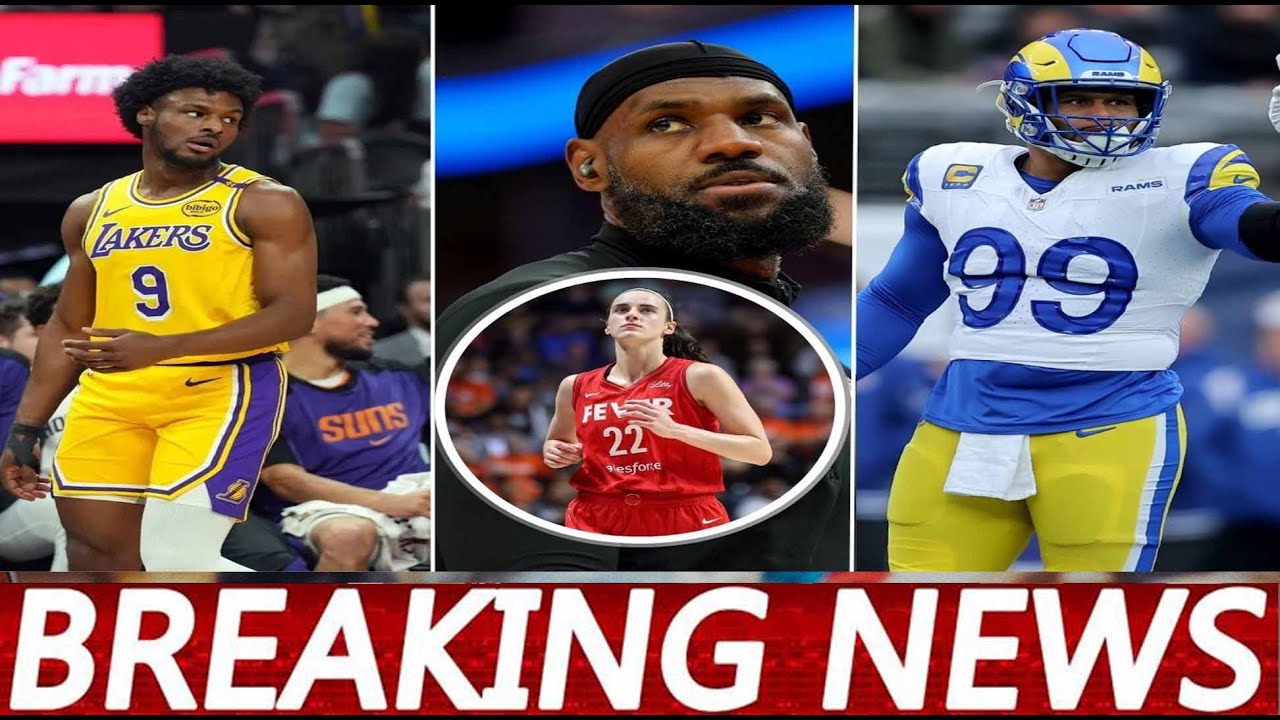 LeBron James’ “Hollywood” Script With Bronny Gets Caitlin Clark, Aaron Donald, & Sporting World in