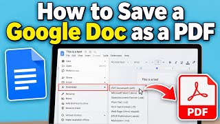 How to Save a Google Doc as a PDF