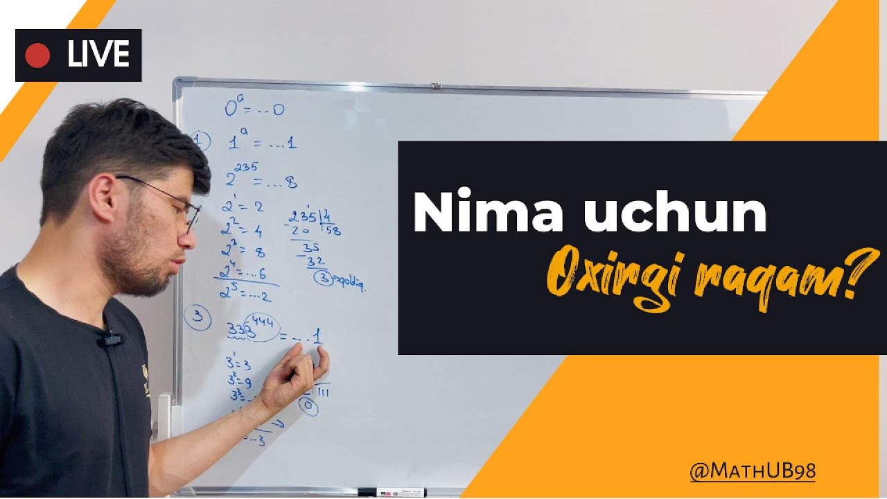 Oxirgi raqamni topish, Algebraik kasrlar