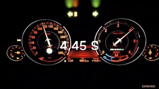 BMW M550d F10 LCI acceleration 0-100 Launch Control