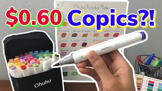 The BEST CHEAP Alcohol Markers! Ohuhu Brush Markers Unboxing & Review (48 Set)