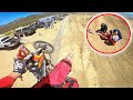 SCARY Dirt Bike CRASH Caught on Camera!! *2 BROKEN LEGS*