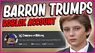 Users find Barron Trumps Roblox Account [DONALD TRUMPS SON]