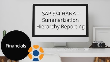 SAP S/4 HANA - Summarization Hierarchy Reporting