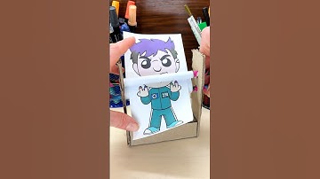 Making Paper Craft Transformation with Thanos by Squid Game 💫#thanossquidgame #squidgamethanos #diy