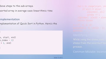How to Implement Quick Sort in Python: Troubleshooting Common Issues
