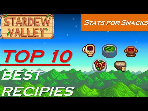 Stardew Valley TOP 10 Best Food and Cooking Guide - YouTube