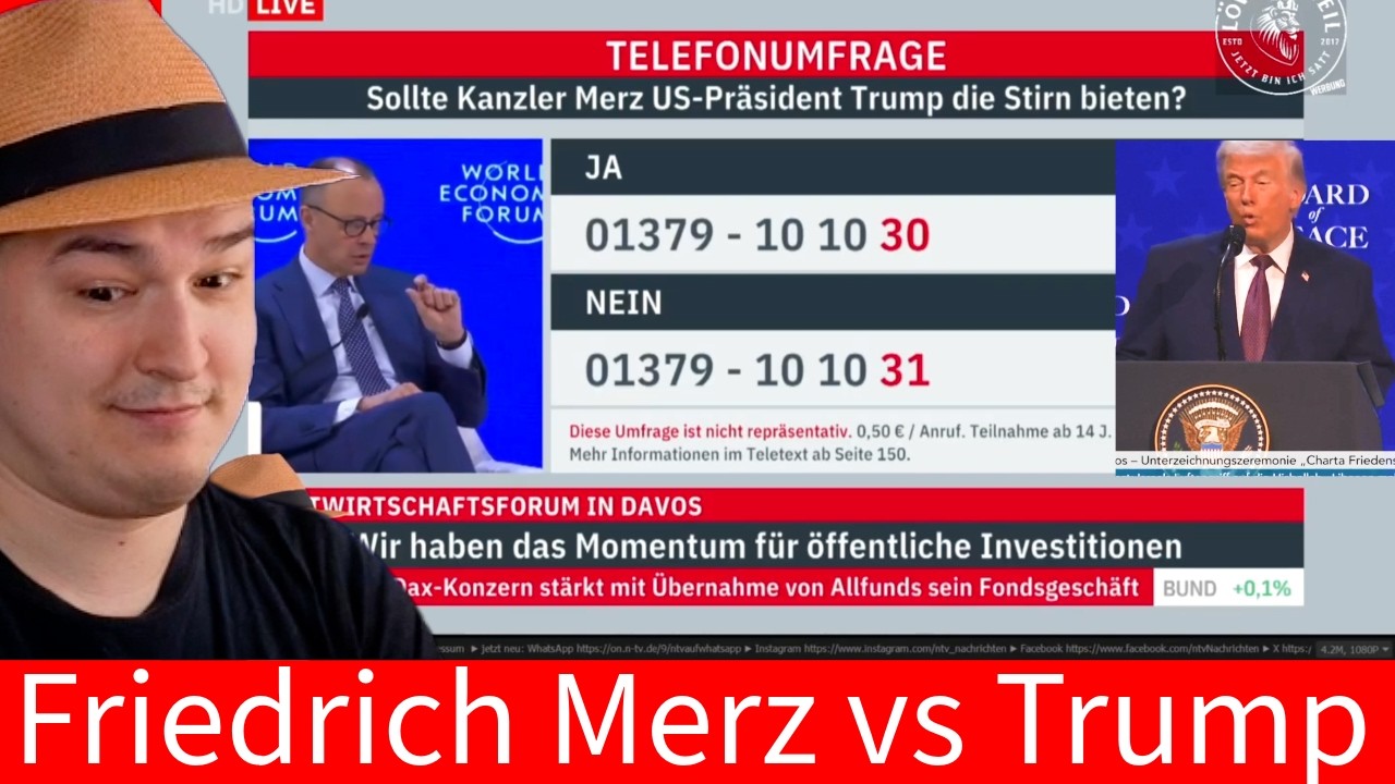 Friedrich Merz vs Trump  | WEF Annual Meeting 2026 
