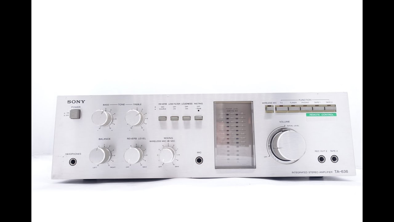 Amplificador Sony TA-636 - YouTube