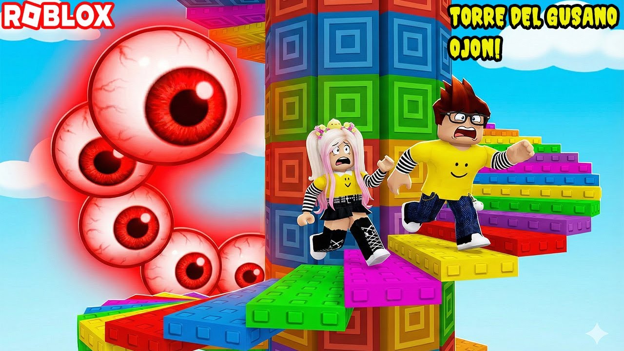 Llegando A La Torre Mas Alta Mientras Escapamos Del Gusano Ojon! 😮👀👁