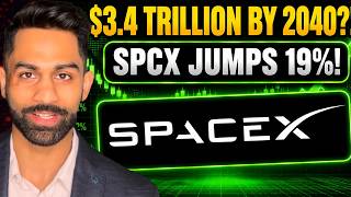 ⚠️ SpaceX is LIVE!! $3.4 Trillion REVENUE by 2040?! #spacex #spcx