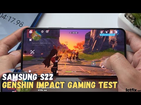 Samsung Galaxy S22 Genshin Impact Gaming test | Snapdragon 8 Gen 1, 120Hz Display
