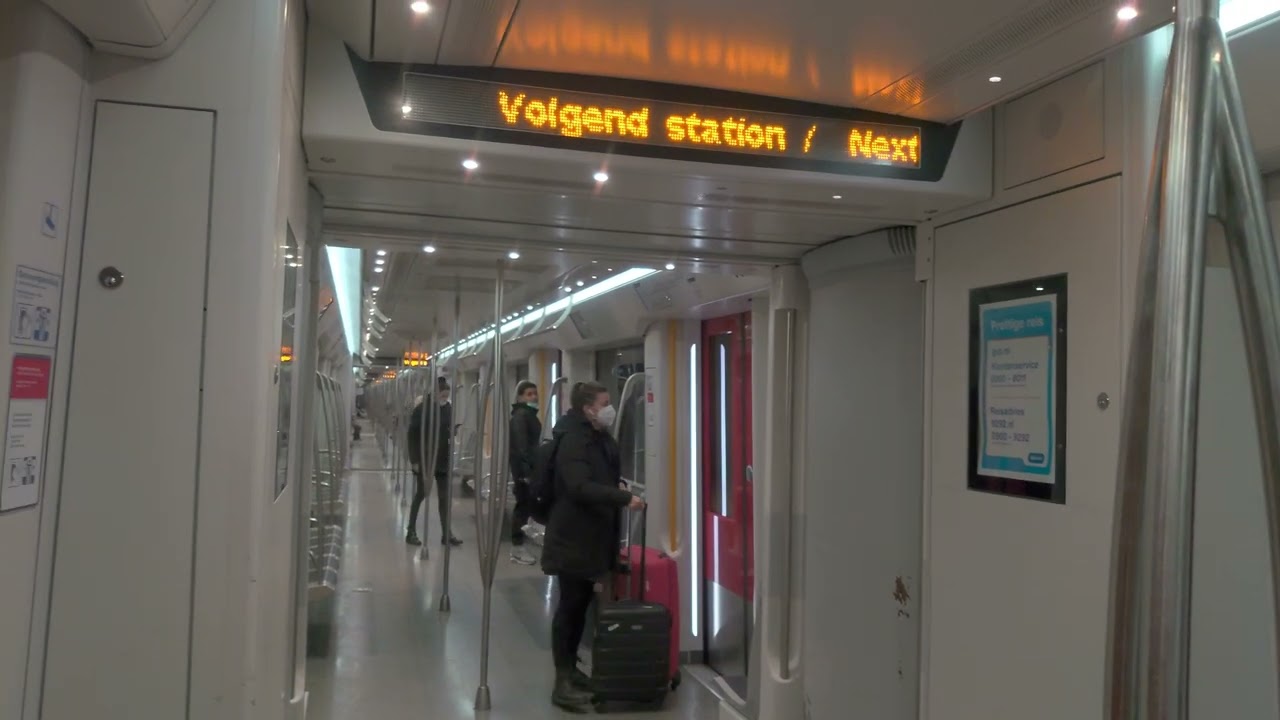 Amsterdam Metro 52 | North/South Line | Mon 24 Jan 2022 | 06:55 PM (5°C) 4K HDR