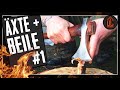 MEINE ÄXTE und BEILE 1 bushcraft outdoor trekking viking norse axe hatchet beil axt hawk tomahawk