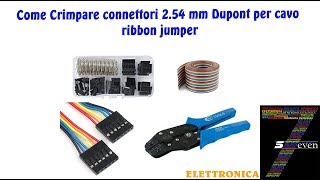 How to Crimp Connectors - Crimping for DuPont Pins SN-28B - 2.54 mm DuPont Ribbon Jumper Cable