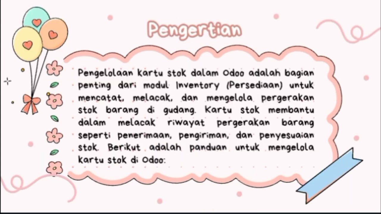 Pengelolaan Kartu Stock