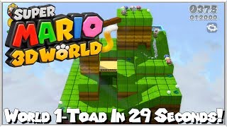 Super Mario 3D World (Wii U) - World 1-Toad: Time Attack (29 Seconds)