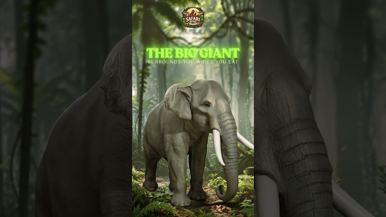 Meet the Giant Elephant at Safari Bites | Unique Animal Experience in Vadodara 🐘