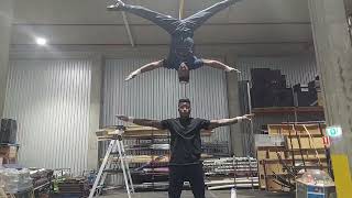 HAND TO HAND ACT REHEARSAL