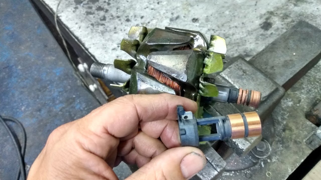 Como trocar coletor do rotor do alternador