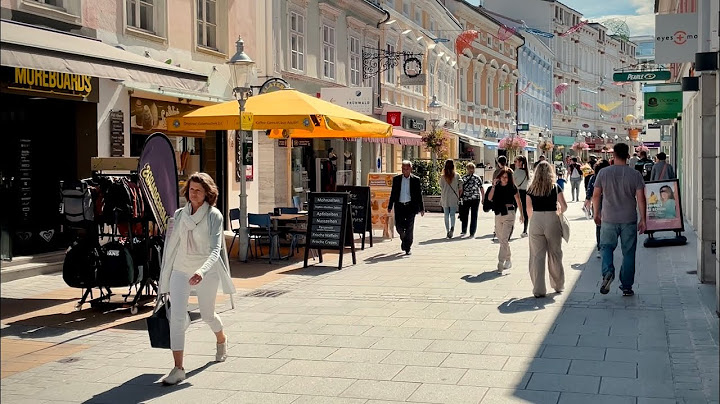 Walk in Historic Old Town of Sankt Pölten, September 2022, Austria | 4K HDR