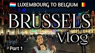 Brussels Vlog Part 1 | Luxembourg to Belgium | Luxembourg Malayalam Vlog