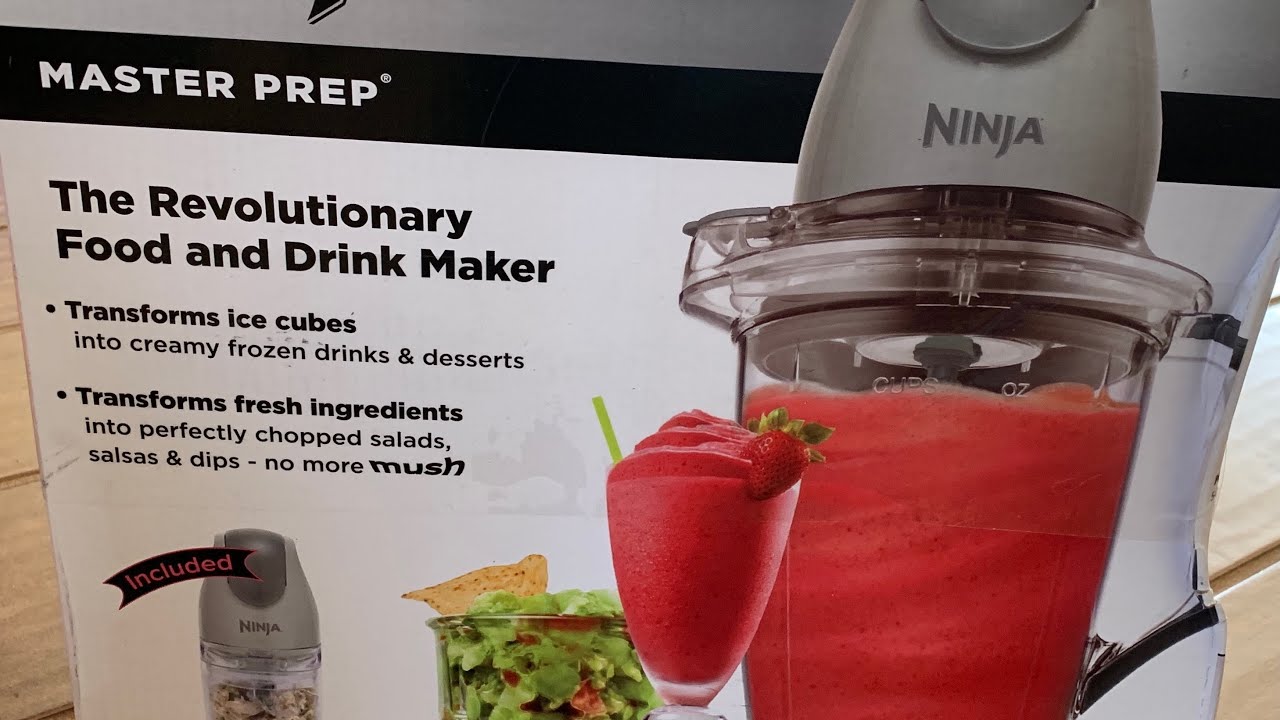 Ninja Master Prep QB900B Kitchen Food Processor, Mixer Frozen Drink Blender  Gray Review 